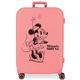 Disney Minnie Happiness Medium Pink Koffer 48x70x28 cm Starres ABS Integriertes TSA-Schloss 79L 4,32 kg 4 Doppelrollen