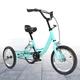 14'' Child Trike Tricycle Three-Wheel Kids Bike Bicycle with Basket Green for 5-6 Years Old Boy Girl Gifts