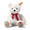 Steiff 113833 Soft Cuddly Friends Jimmy Teddy bear – Love, Whisper White, 30 cm