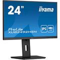 Iiyama Prolite XUB2492HSN-B5 60,5cm 24" IPS LED-Monitor FullHD HDMI DisplayPort in/Out DaisyChain USB3.0 USB-C Dock 65W LAN Ultra-Slim-Line Höhenverstellung Pivot schwarz