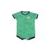 Carter's Short Sleeve Outfit: Green Print Bottoms - Size 6 Month