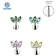 Boucles d'oreilles Marquise en titane filetage interne embouts supérieurs Labret Cartilage