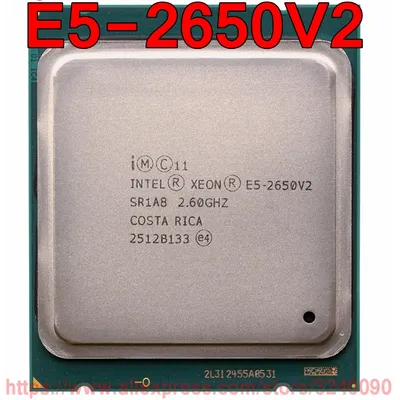 Processeur Intel Xeon E5-2650V2 SR1A8 2.60GHz 8 cœurs 20M LGA2011 E5 2650V2 E5 2650 E5-2650 V2