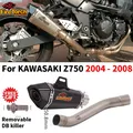 Silencieux modifié pour moto tuyau de liaison intermédiaire acier inoxydable Kawasaki Z750 Z