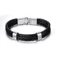 Bracelet en acier inoxydable pour hommes bijoux de haute qualité couleur noire cadeau vente en