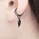 Boucles d'oreilles à Clip en feuille pour femmes sans piercing manchette d'oreille pendantes