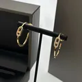 Nouveau modèle. Boucles d'oreilles en argent regardé 925 pour femme diamant coulissant haute