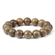 Bracelet de perles en bois naturel pour hommes et femmes bracelet de bouddha tibétain tresse faite