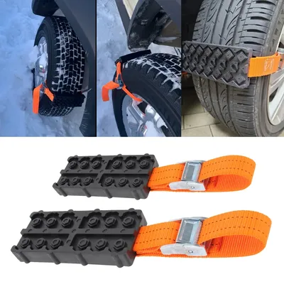 Chaînes de neige pour pneus de voiture sangles en morceaux boue sable bloc de Traction outils