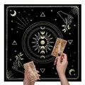 Nappe de tarot en velours pour jeu de société tapis de carte oracle grill d'autel destin voyage