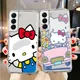 Coque arrière Hello Kitty pour Samsung Galaxy étui en TPU souple pour Note 20 Ultra 10 Plus 8 9 S20