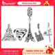 Bamoer-Perles Tour Eiffel en Argent Sterling 925 pour Femme Breloques de Construction Bracelet