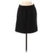 J.Crew Casual Skirt: Black Solid Bottoms - Women's Size 4