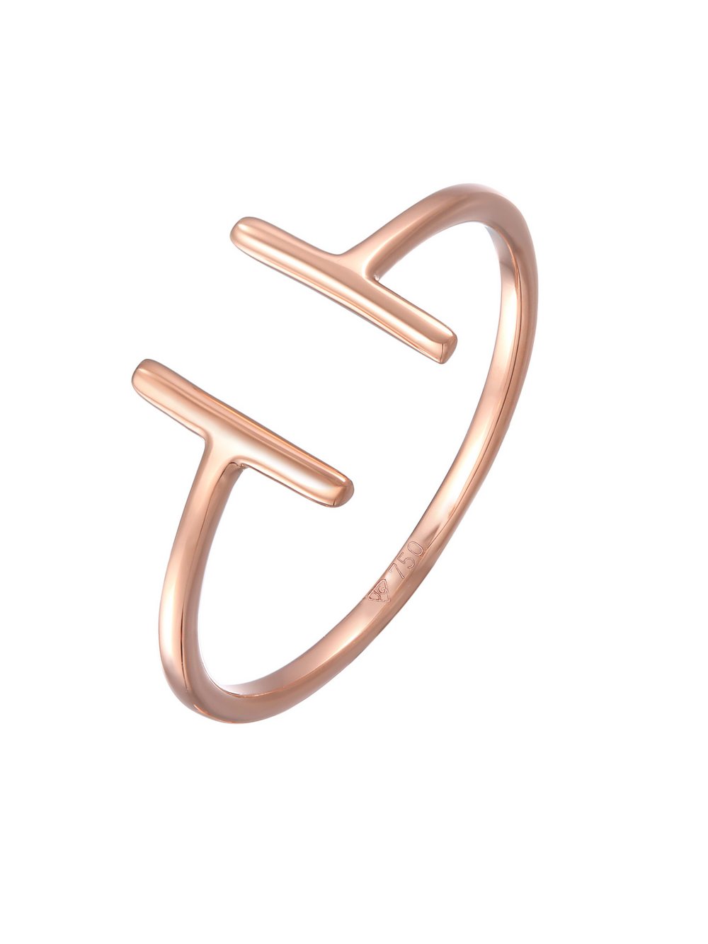 Elli PREMIUM Ring Damen roségold, 54 Image