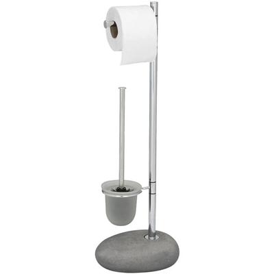Wenko Stand WC-Garnitur »Pebble Stone Grey«