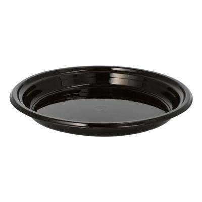 Papstar 12er-Pack Mehrweg-Menüteller Ø 22 cm schwarz, 2.6 cm