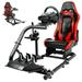 Marada Racing Simulator Cockpit with Game Seat Adjustable Fit for Logitech G25 G27 G29 G920 Racing Wheel Stand