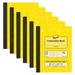 Pacon Dual Ruled Composition Book Yellow 1/4 in grid and 3/8 in (wide) 9-3/4 x 7-1/2 100 Sheets Pack of 6