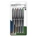 uni-ball VISION ELITE BLX Series Roller Ball Pen Stick Micro 0.5 mm Assorted Ink and Barrel Colors 5/Pack