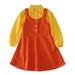 Little Girl Clothes Fall Must Haves Toddler Baby Kids Girls Two-piece Set Long Sleeve Solid Shirt Tops Suspender Dress Set Outfits Casual Clothes Set Girl Bodysuit