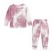 Winter Savings Clearance! Stamzod Fashion Kids Clothes Set Toddler Baby Boy Girl Tie-Dye Casual Tops + Child Loose Trousers 2Pcs Fall Baby Boy Designer Clothing Outfit 3M-9Y