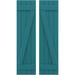 Ekena Millwork Americraft (2 Batten) Joined Board-n-Batten Shutters w/Z-Bar (Per Pair), Wood in Blue | 73 H x 14 W x 1 D in | Wayfair