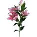 Artificial Lily - Natural Silk Flowers For Bridal Bouquet Home Decoration DIY Arts & Crafts Project Garden Office Decor Centerpiece DèŒ…cor 6 Heads/Branch