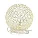 Willa Arlo™ Interiors Burlin 8" Globe Table Lamp Metal in White/Yellow | 10 H x 10 W x 10 D in | Wayfair F585CC86D3BA44269E4E0EB73DAF5F3B