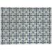 Sage/Blue Rectangle 8' x 10' Kitchen Mat - Foundry Select LIBERTY Kitchen Mat By Marina Gutierrez 96.0 x 120.0 x 0.08 in white/blue/brown | Wayfair