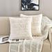 Everly Quinn Obediah Faux Fur Throw Square Pillow Cover Faux Fur in White | 18 H x 18 W x 2 D in | Wayfair 4659D6D9920745D485BBEE720375C82B