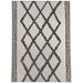 Black 84 x 60 x 0.08 in Area Rug - TRELLIS HARLEQUIN IVORY Area Rug By Winston Porter Polyester | 84 H x 60 W x 0.08 D in | Wayfair