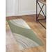 Green/White 2'6" x 8' Area Rug - Delameter Indoor Floor Mat By Wrought Studio™ Polyester | Wayfair 0E4503F162564C7CBAF7D724938DEB65