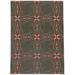 Brown/Red Rectangle 3' x 5' Area Rug - MUSHROOM TILE BROWN Area Rug By Bungalow Rose 60.0 x 36.0 x 0.08 in whitePolyester | Wayfair