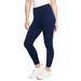 Plus Size Women's Essential Cropped Legging by June+Vie in Navy (Size 10/12)