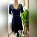 American Eagle Outfitters Dresses | Blue Velvet Dress With Strap To Tie Around The Waist. | Color: Blue | Size: M