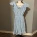 Jessica Simpson Dresses | Jessica Simpson Baby Blue Eyelet Ruffle Hem Midi Dress | Color: Blue | Size: S