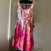 Nine West Dresses | Colorful Midi Dress. | Color: Pink | Size: 4