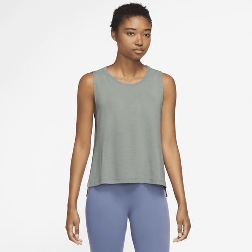 "Yogatop NIKE ""YOGA DRI-FIT WOMEN'S TANK TOP"" Gr. S (34/36), grün (mica green m) Damen Tops Bekleidung"