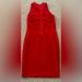 Zara Dresses | Midi Cutout Dress Size L | Color: Red | Size: L