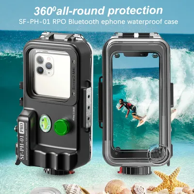 Seafrogs-Étui de plongée sous-marine pour iPhone housse étanche pour téléphone portable avec filtre