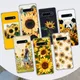 Beauté Jaune Imprimé Tournesol Étui de Téléphone Pour Samsung Galaxy M21 M12 M31S M32 M51 M52 Note