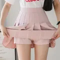 Mini jupe coréenne taille haute pour femmes short d'école sexy jupe courte plissée Kawaii jupe