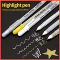 1/3/6Pcs 0.8mm Stylo Marqueur Croquis Blanc Encre Gel Stylo Pointe Fine Art Dessin Fournitures