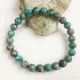 Bracelet Turquoise Hubei en argent pour femme pierre naturelle bleu vert énergie main non teinte