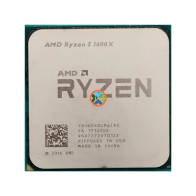 AMD-Processeur CPU Ryzen 5 1600X 3.6 GHz 6 cœurs 12 fils 95W L3 = 16M Socket AM4
