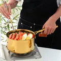 Petit Pot à nouilles aux œufs en acier inoxydable avec couvercle Mini poêle à lait cuisson à la