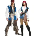 Costume d'Halloween du Pirate des Caraïbes pour Homme et Femme Tenue de Cosplay de la Série Jack