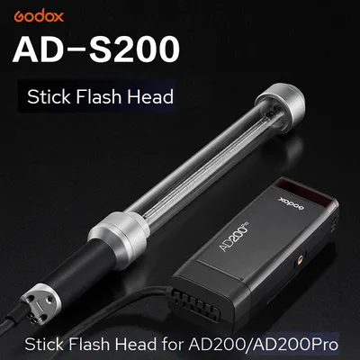 Godox AD-S200 Stick Flash Head pour AD200/AD200Pro Speedlite Flash 360 ° Propagation de la lumière