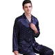 Ensemble de pyjamas en satin pour hommes vêtements de nuit vêtements de détente vêtements de