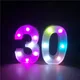 Guirxiété Lumineuse LED Colorée pour ixd'Anniversaire d'Adulte Lampe de Nuit Accessoires Photo de